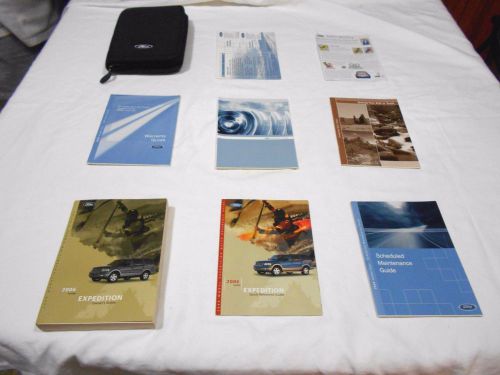 2006 ford expedition owner&#039;s manual 8/pc.set &amp; black ford factory case free ship