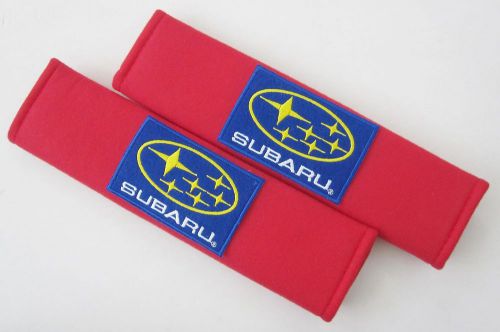 2 pcs car comfortable seat belt seatbelt shoulder pads cover subaru wrx sti r