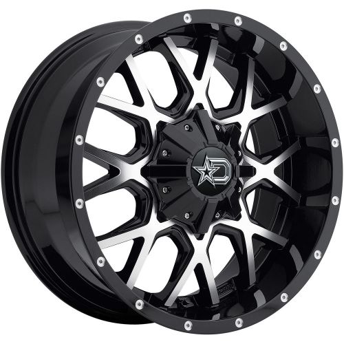 18x9 black machined dropstars 645mb 6x135 &amp; 6x5.5 +0 wheels trail grappler