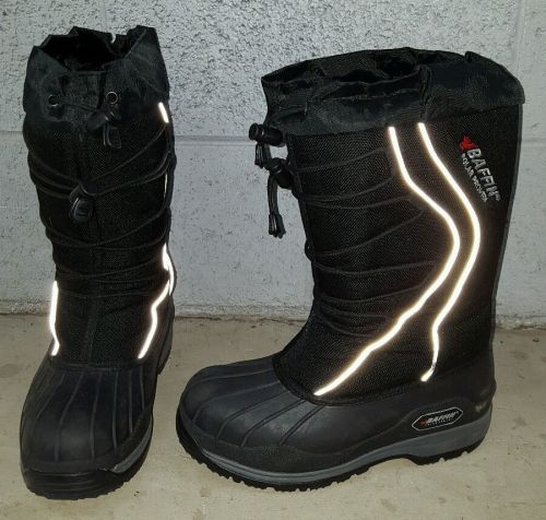 Baffin icefield womens black snowmobile boots lady us 6 , uk 4, eur 36