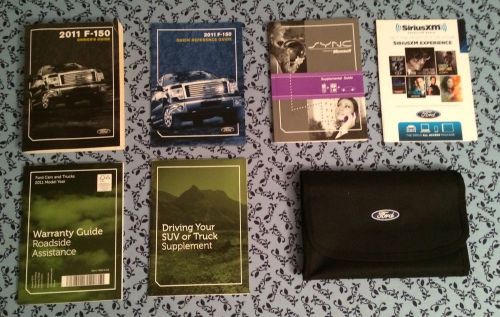 2011 ford f-150 owners manual w/ sync 4x4 king ranch limited lariat xlt  oem set