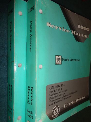 1997 buick park avenue shop manual set / original g.m. service books!