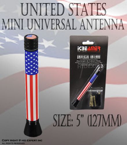 Fit icbeamer volkswagen 5&#034; inch 127mm united state flag mini universal ir4221