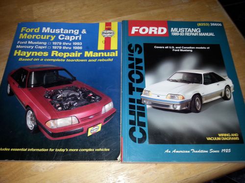 26606 chilton for mustangs 1989-93 and haynes mustang 79-93 manuals