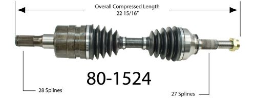 Cv joint half shaft fits 2006-2008 isuzu i-370 i-350  empi inc.