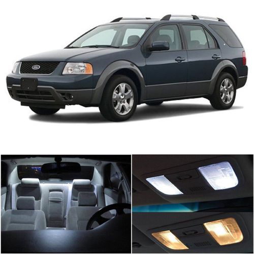 8 x xenon white led interior light package for 2005 - 2007 ford freestyle
