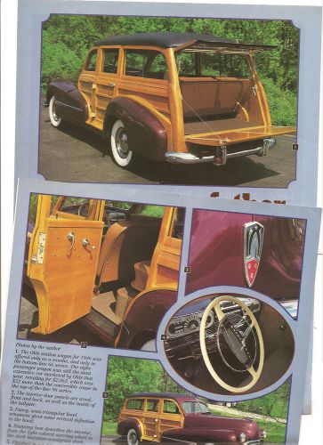 1946  oldsmobile woody wagon  special 66 6 pg article