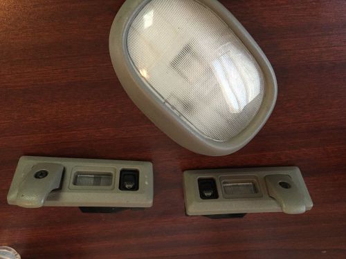 1994 1995 1996 chevy impala ss gray dome light assembly w/ map lights 94 95 96