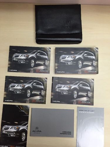 Acura mdx 2012 owners manual set w/ case &amp; navigation