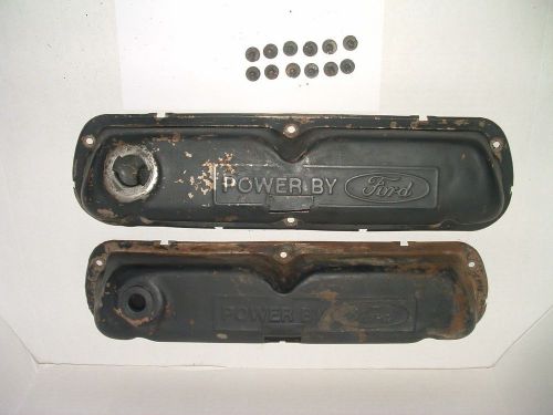 Ford vintage valve covers powered by ford oval