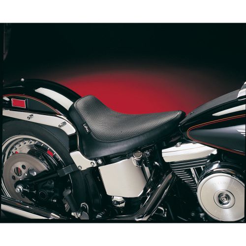 Le pera silhouette basket weave style solo seat for 84-99 harley softails