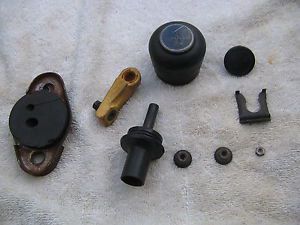 Toyota parts lot grab bag 1970&#039;s shift knob, firewall grommet, end connector etc