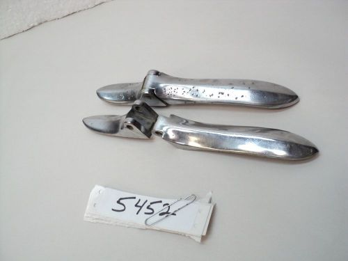 37 38 39 dodge desoto chrysler plymouth chrome trunk strap hinge pair mopar