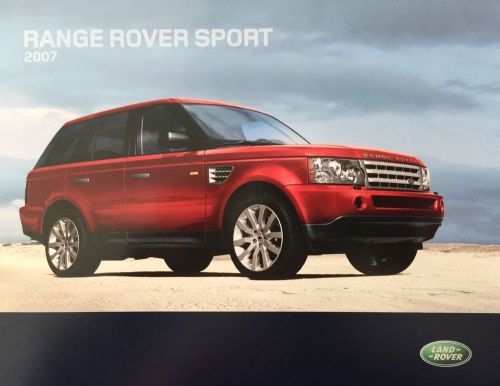 2007 land rover range rover sport sales brochure hse &amp; supercharged