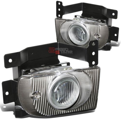 Bolt-on clear lens bumper fog light/lamp+wiring+switch for 92-95 civic eg8/eh9