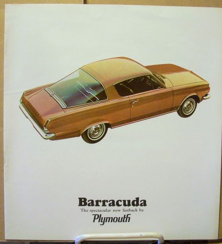 Original 1965 plymouth barracuda dealer sales brochure catalog