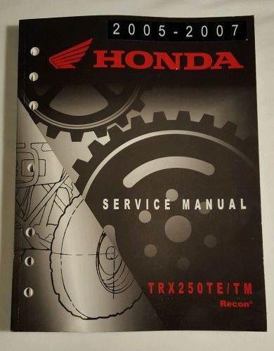 2005-2007 honda trx250te/tm recon service manual oem 61hm852