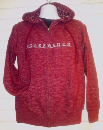 Volkswagen heritage zip up hoodie-red-large