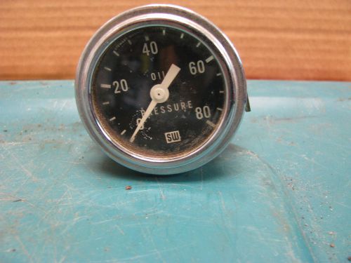 Stewart warner oil pressure gauge rat rod hot rod 060216