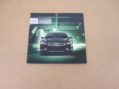 2012 nissan maxima 3.5 s sv sport premium sales brochure dealer catalog