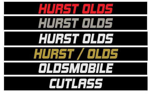 Hurst olds custom door handle inserts oldsmobile h/o cutlass ho 1983 1984 1970s