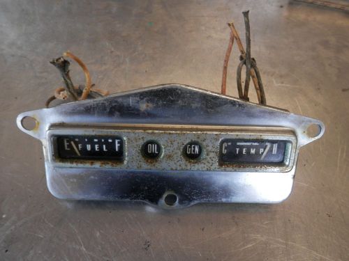 1954 ford crestline customline mainline meteor fuel oil gen temp gauge