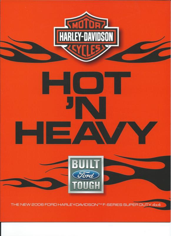 2006 ford harley-davidson f-series super duty 4x4 sales brochure hot n' heavy