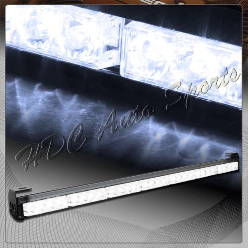 31.5&#034; white led traffic advisor emergency warning strobe light bar universal 1