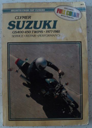 Clymer suzuki gs400-450 twins 1977-1981  m372 repair manual