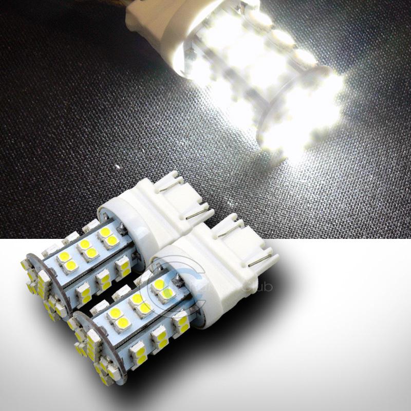 2pc 3157 42x 3528 smd led super bright white front side marker light bulb dc 12v