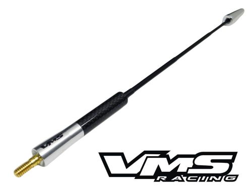 Vms racing 5&#034; retractable silver carbon antenna for 00-09 honda s2000