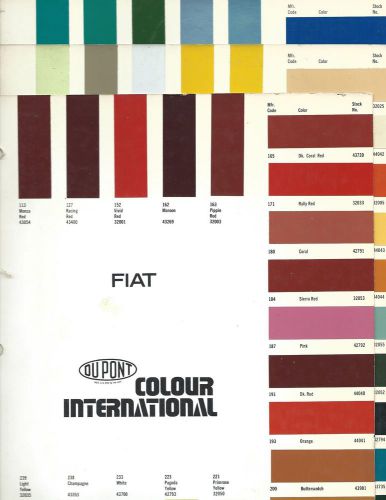 1970 1971 1972 1973 1974 1975 1976 1977 1978 1979 1980 fiat paint chips