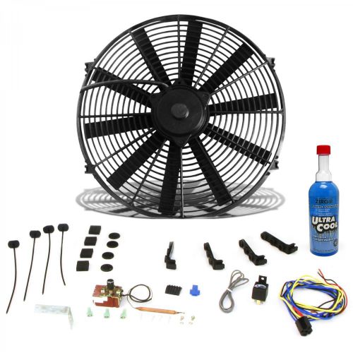 Zirgo super cool pack 1248 fcfm 12&#034; fan, adj. temp switch, harness, and brackets