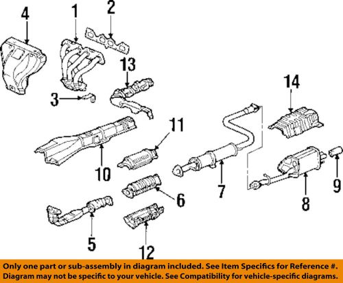 Honda oem 97-01 prelude 2.2l-l4 exhaust-heat shield 74650s30a00