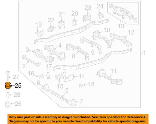 Toyota oem 08-15 sequoia frame-mount cushion 522070c020