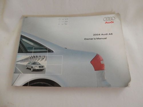 2004 audi a6 factory owner&#039;s user manual