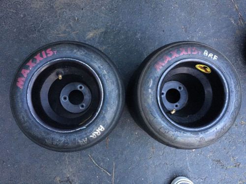 2 racing go kart tires maxxis ht3 pinks 12x9.00-6 dirt oval racing slicks l@@k