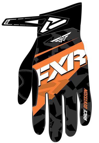 New fxr-snow x cross adult water resistant gloves, black/orange, xl