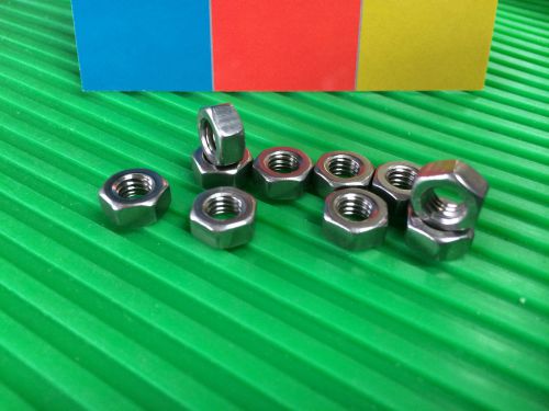 Metric m6 nuts, stainless steel metric nuts m6, bag of 10 standard m6 nuts