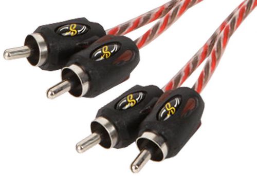 Stinger si423 car stereo 4000 series 3ft amp install rca 2-channel twisted cable