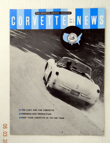 Vintage 1957 corvette news magazine vol i no. ii vol.1 no. 2