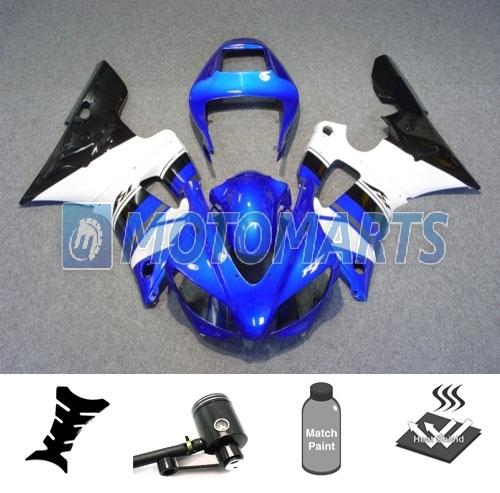 Bundle inj fairing with brake fluid reservoir for yamaha yzf 1000 r1 1998 99 ae