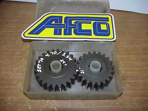 Afco set #9a quick change rear end 4.70-5.54 gears &amp; case 10 spline t44 imca