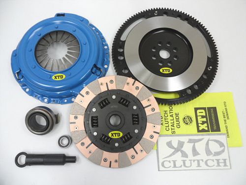 Xtd stage 4 extreme dual friction clutch &amp; flywheel kit civic si del sol b16a2