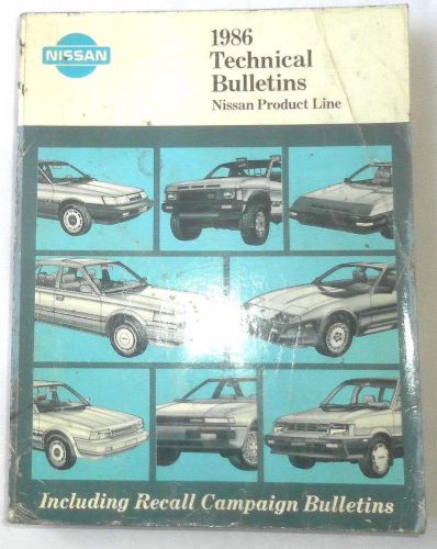 1984 - 1986 nissan techical bulletins manual all models original 300zx