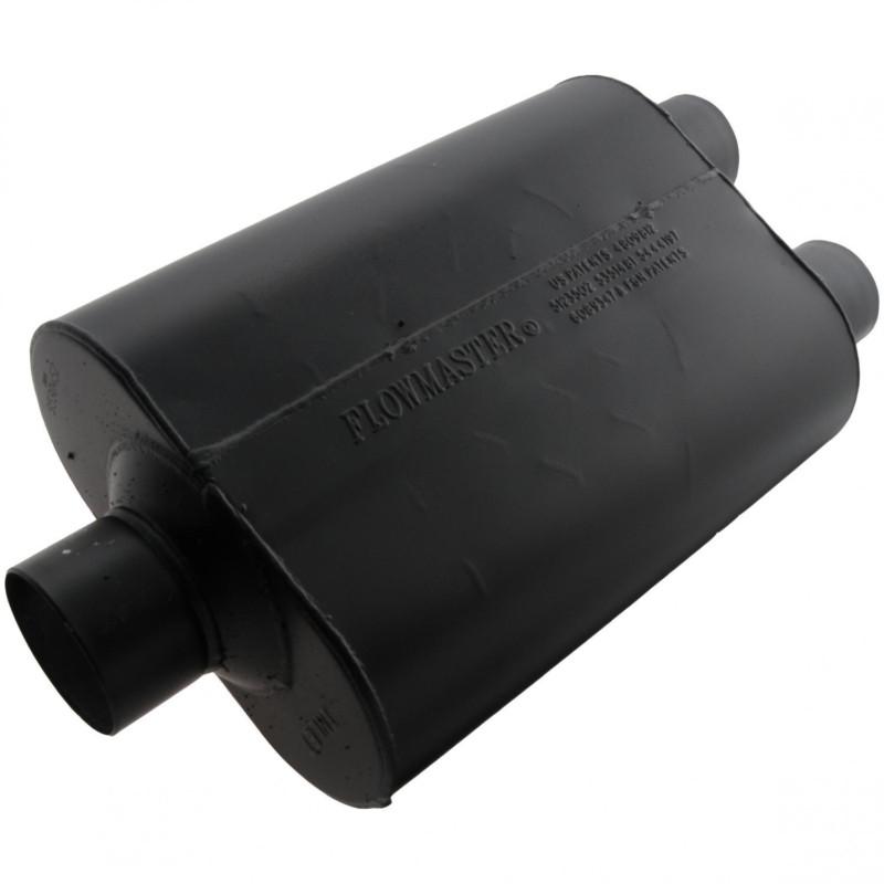 Flowmaster super 40 muffler - 3.00 center in / 2.50 dual out - aggressive sound