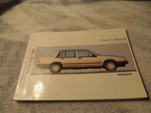 Volvo 740 vintage owners manual