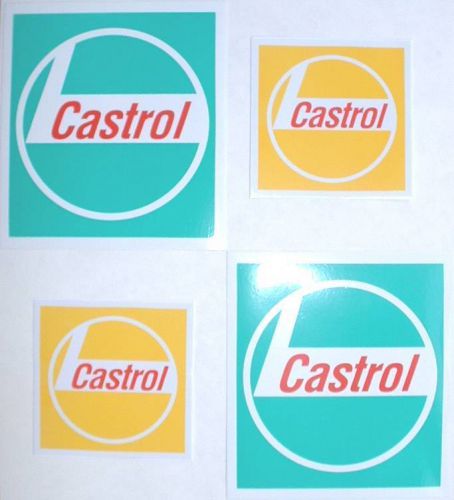 Four new castrol gumback stickers