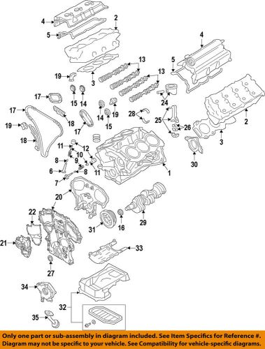 Infiniti nissan oem 11-12 g25-engine oil pan 111101vw0a