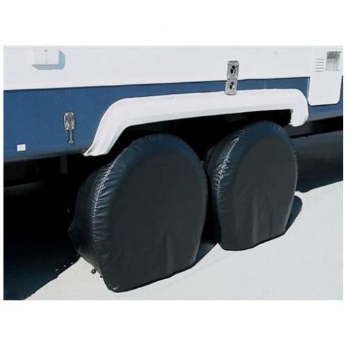 Black adco ultra tyre gards for rv / camper / trailer / 5th wheel (30&#034;-32&#034;)